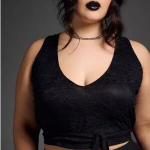 NWT Torrid Nightfall Tie-Front Crop Tank Sz 2X